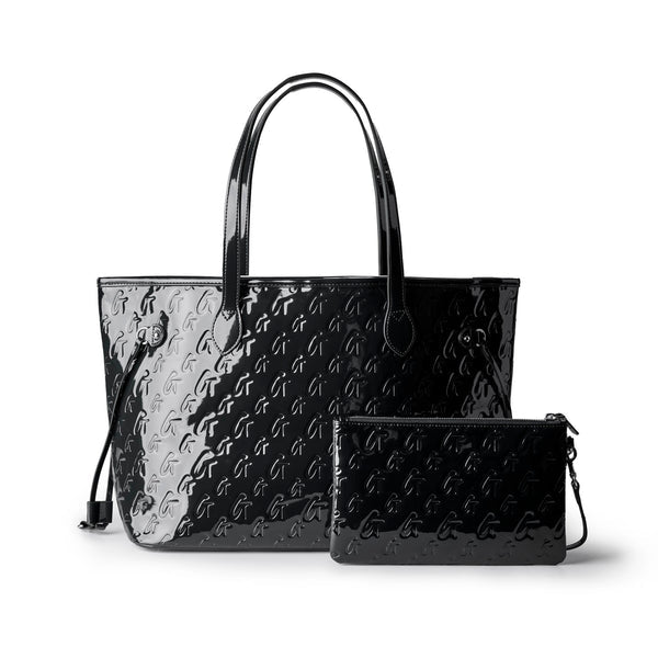 MONOGRAM GLAM TOTE WITH WRISTLET