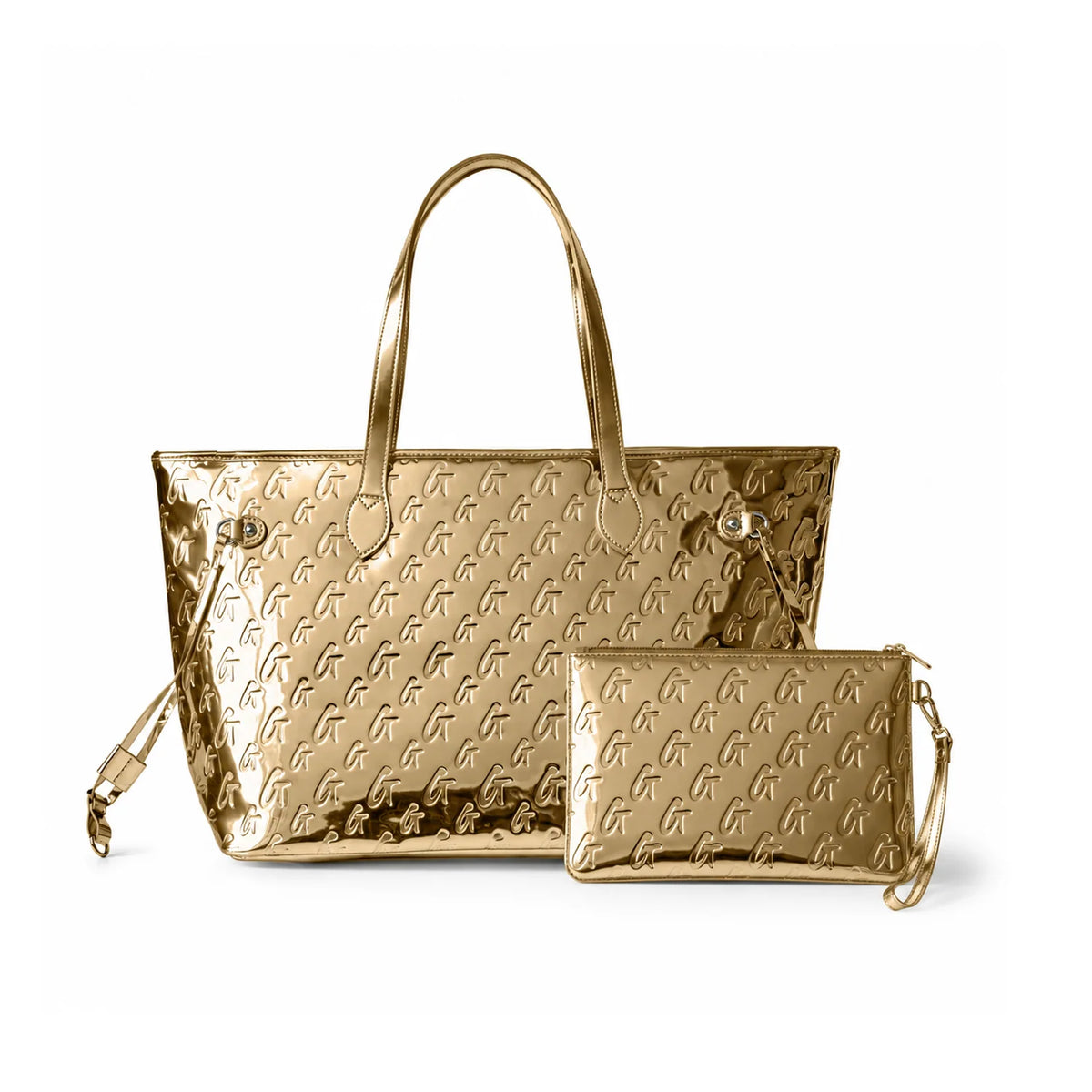 MONOGRAM GLAM TOTE WITH WRISTLET